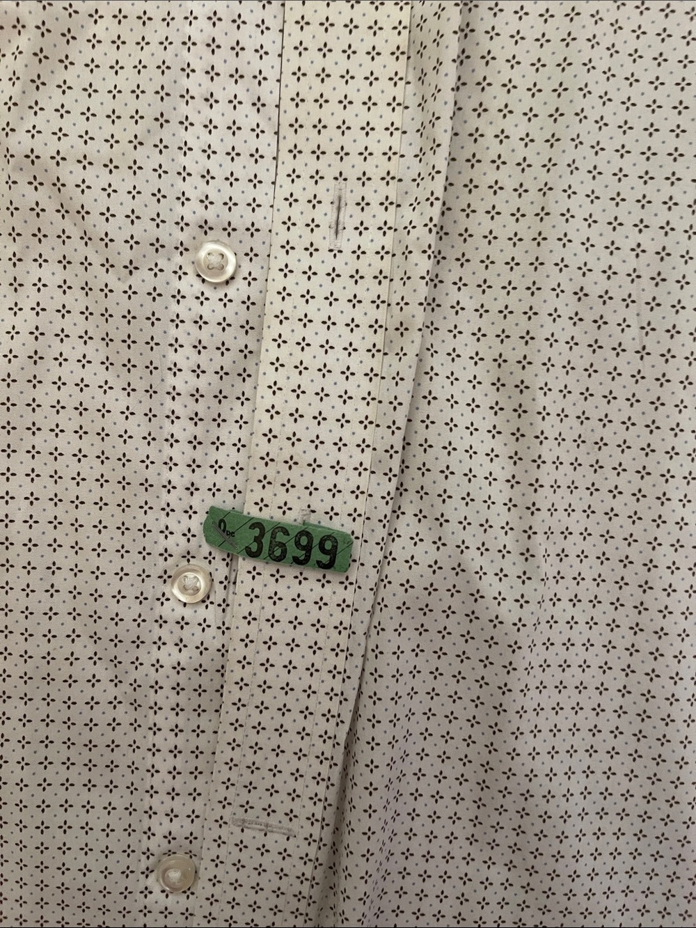 Men’s Micro-Pattern Long-Sleeve Shirt - Picture 3 of 3